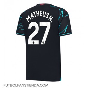 Manchester City Matheus Nunes #27 Tercera Equipación 2023-24 Manga Corta